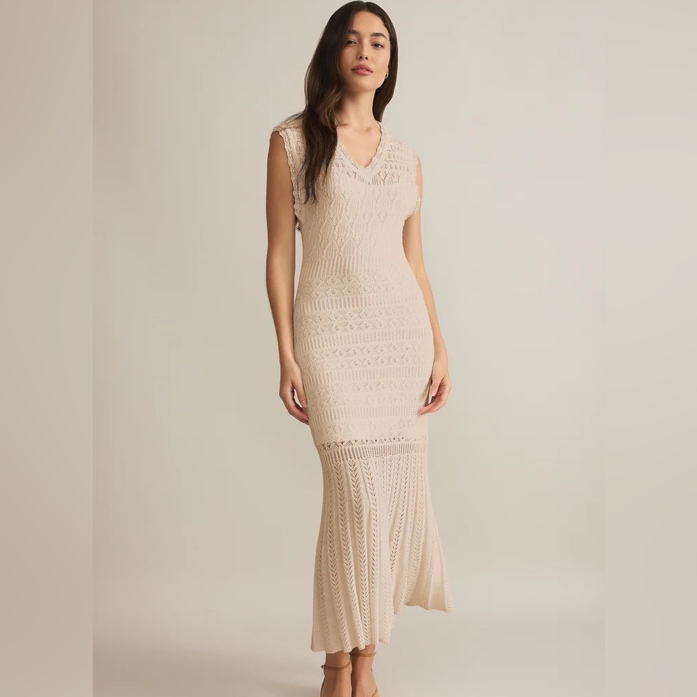 NWT Z Supply Marsella Crochet Midi Dress